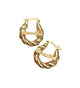 Mini Twisted Nameplate Hoops