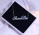 Script Letter Name Necklace